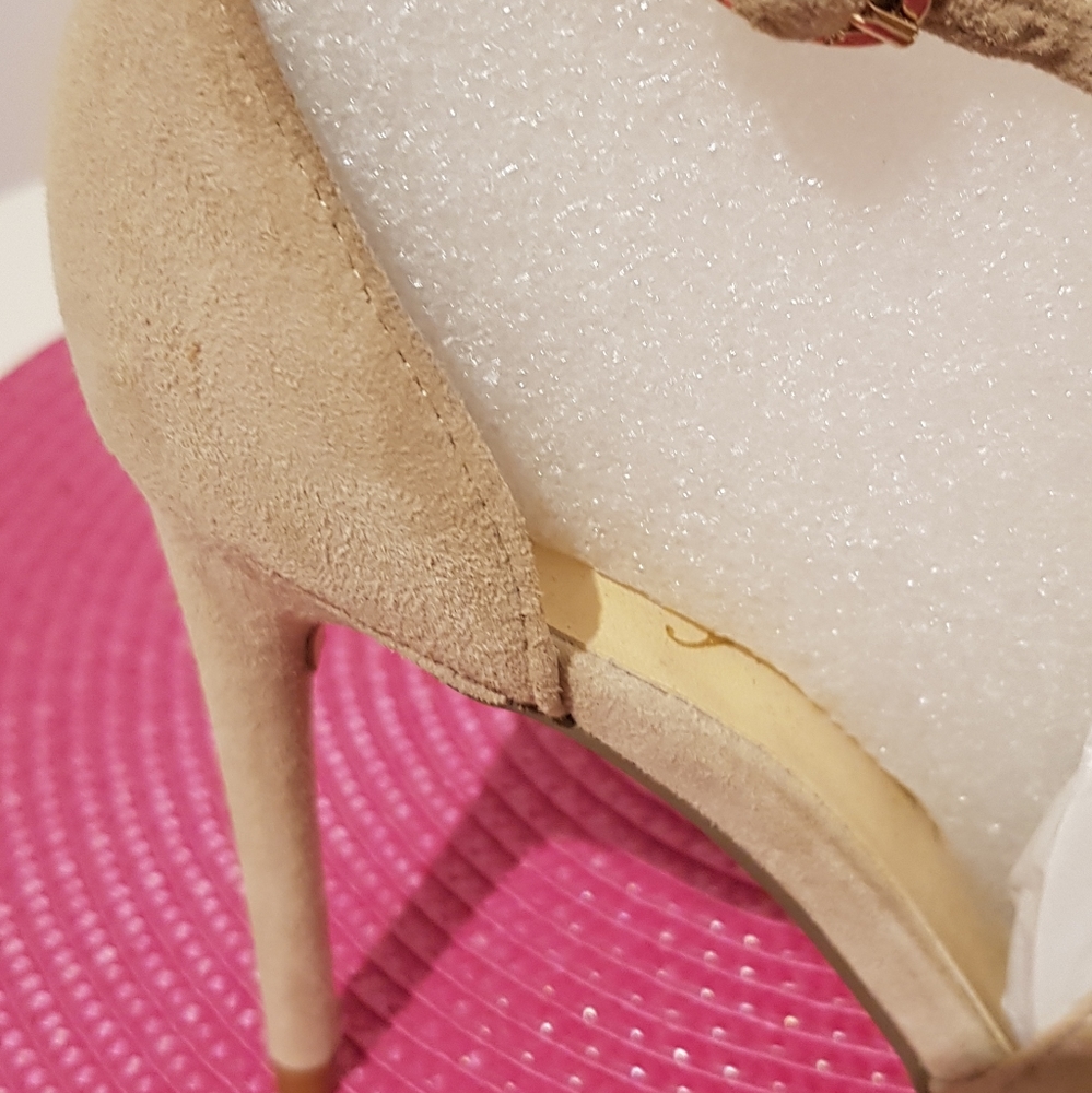 New Leather Pumps Gold & Camel Suede - Picture 7 of 11
